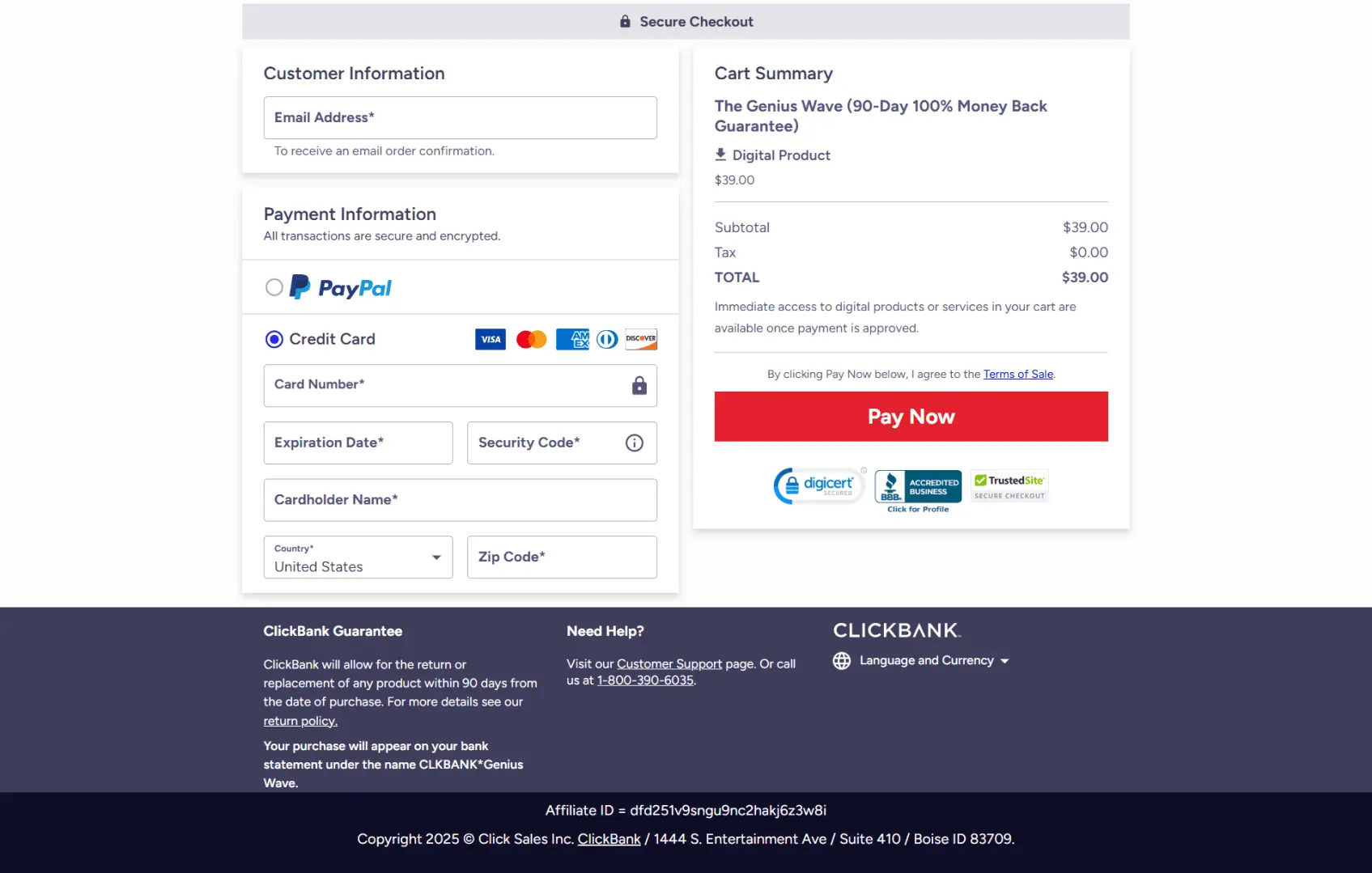 the-genius-wave-cart-page